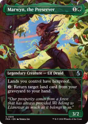 Marwyn, the Preserver (Borderless) card from Reality Fracture