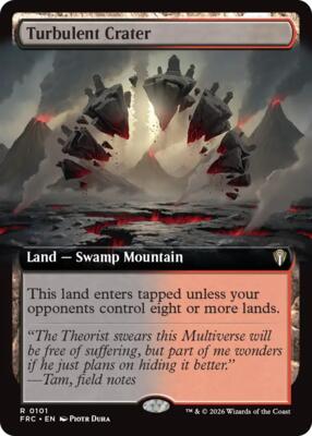 Turbulent Crater (Extended Art) card from Commander: Reality Fracture