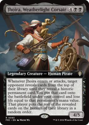 Jhoira, Weatherlight Corsair (Extended Art) card from Commander: Reality Fracture