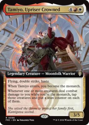 Tamiyo, Upriser Crowned (Extended Art) card from Commander: Reality Fracture