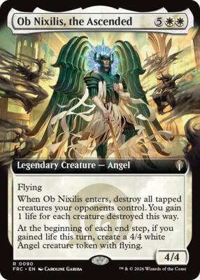 Ob Nixilis, the Ascended (Extended Art) card from Commander: Reality Fracture