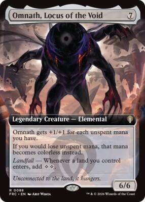 Omnath, Locus of the Void (Extended Art) card from Commander: Reality Fracture