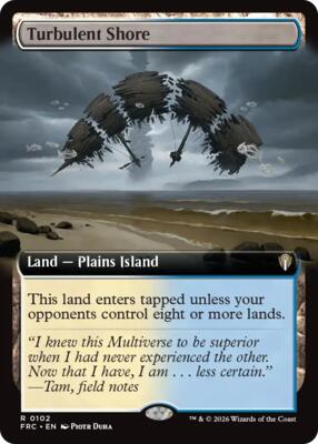 Turbulent Shore (Extended Art) card from Commander: Reality Fracture