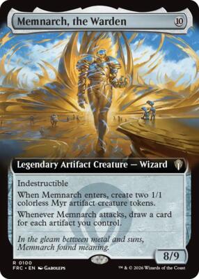 Memnarch, the Warden (Extended Art) card from Commander: Reality Fracture