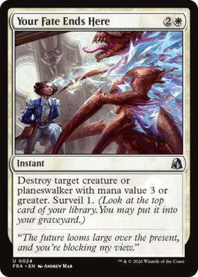 Your Fate Ends Here card from Reality Fracture