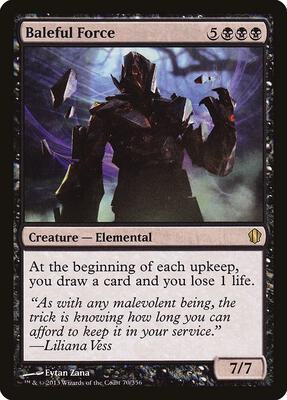 Baleful Force card from Commander 2013