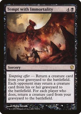 Tempt with Immortality card from Commander 2013