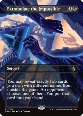 Extrapolate the Impossible (Borderless) card from Reality Fracture