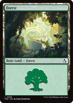 Forest (0290) card from Reality Fracture