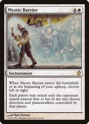 Mystic Barrier card from Commander 2013