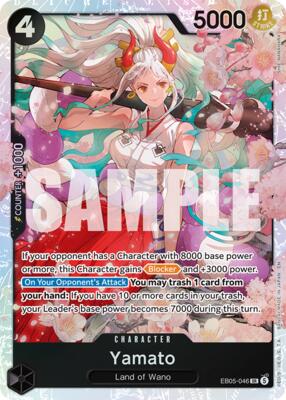 Yamato card from Extra Booster: One Piece Heroines Edition Vol. 2