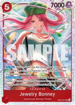 Jewelry Bonney card from Extra Booster: One Piece Heroines Edition Vol. 2