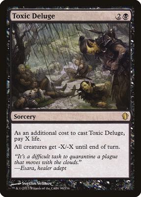 Toxic Deluge card from Commander 2013