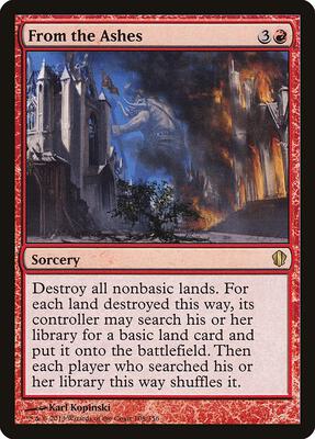 From the Ashes card from Commander 2013