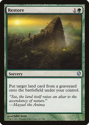 Restore card from Commander 2013