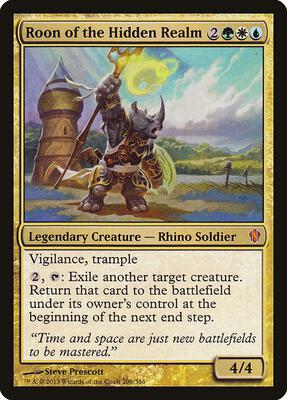 Roon of the Hidden Realm card from Commander 2013