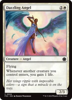 Dazzling Angel card from Commander: Foundations