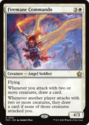 Firemane Commando card from Commander: Foundations