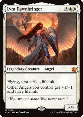 Lyra Dawnbringer card from Commander: Foundations