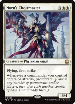 Norn's Choirmaster card from Commander: Foundations