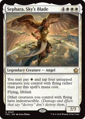 Sephara, Sky's Blade card from Commander: Foundations