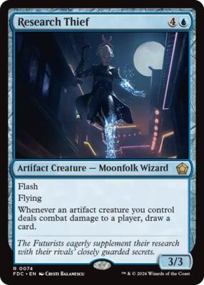 Research Thief card from Commander: Foundations