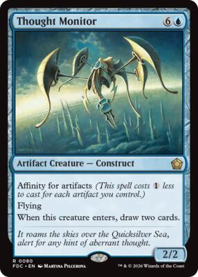 Thought Monitor card from Commander: Foundations