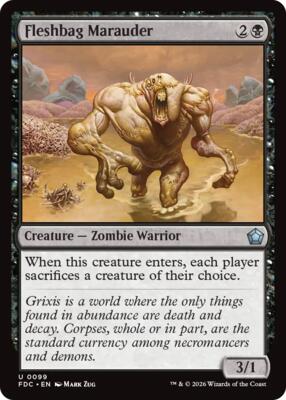 Fleshbag Marauder card from Commander: Foundations