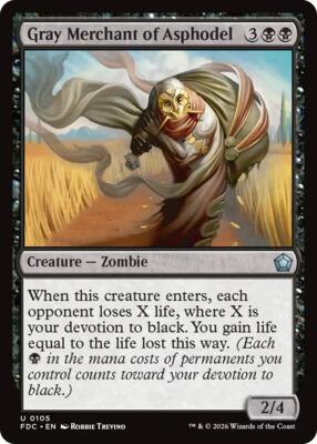 Gray Merchant of Asphodel card from Commander: Foundations