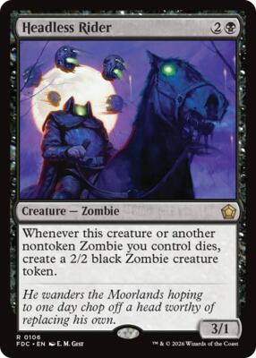 Headless Rider card from Commander: Foundations