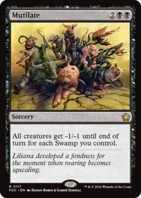 Mutilate card from Commander: Foundations