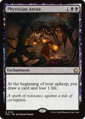 Phyrexian Arena card from Commander: Foundations