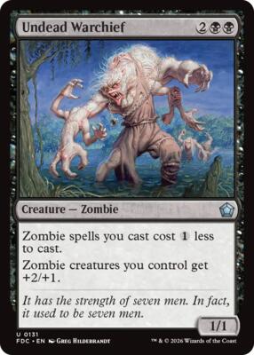 Undead Warchief card from Commander: Foundations