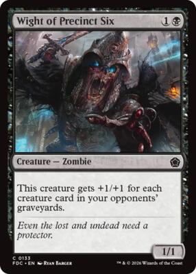 Wight of Precinct Six card from Commander: Foundations