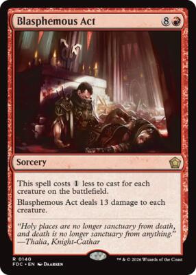Blasphemous Act card from Commander: Foundations