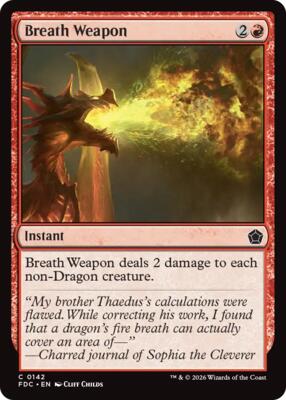 Breath Weapon card from Commander: Foundations
