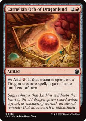 Carnelian Orb of Dragonkind card from Commander: Foundations
