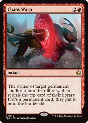 Chaos Warp card from Commander: Foundations