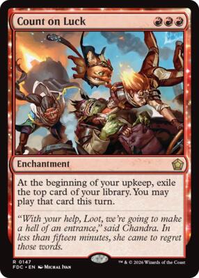 Count on Luck card from Commander: Foundations
