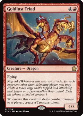 Goldlust Triad card from Commander: Foundations