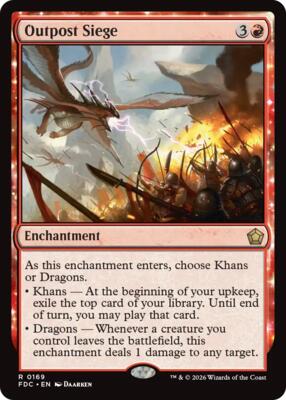 Outpost Siege card from Commander: Foundations