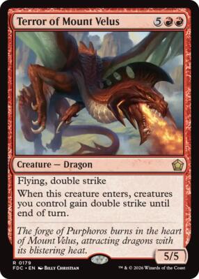 Terror of Mount Velus card from Commander: Foundations