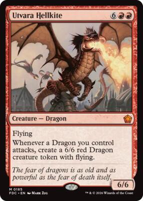 Utvara Hellkite card from Commander: Foundations