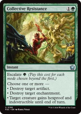 Collective Resistance card from Commander: Foundations