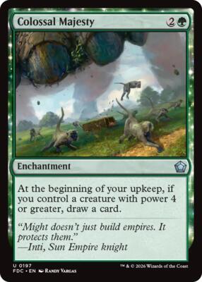 Colossal Majesty card from Commander: Foundations