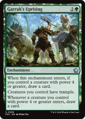 Garruk's Uprising card from Commander: Foundations