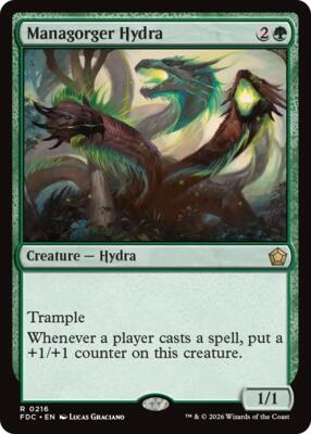 Managorger Hydra card from Commander: Foundations