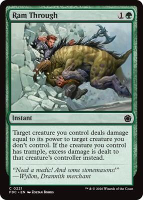 Ram Through card from Commander: Foundations