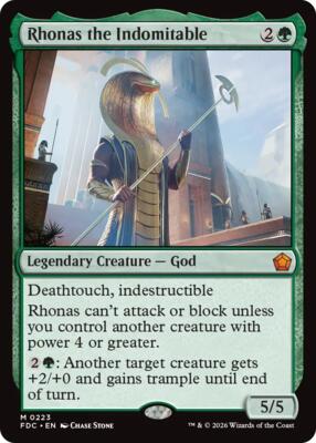 Rhonas the Indomitable card from Commander: Foundations