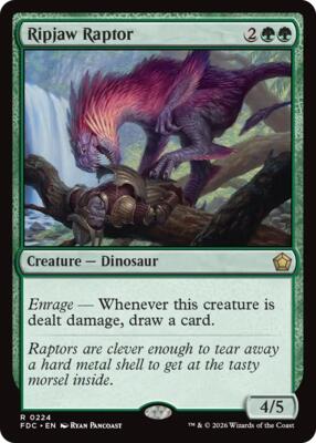 Ripjaw Raptor card from Commander: Foundations